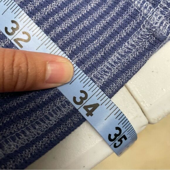 J.JILL STRIPED KNIT SWEATER DRESS/ tunic‎ indigo size XS Petite - Picture 9 of 9